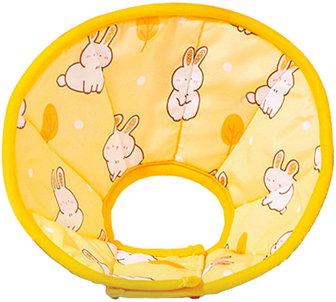 반려동물 초경량 중성화 쿠션 넥카라, 옐로우, 1개