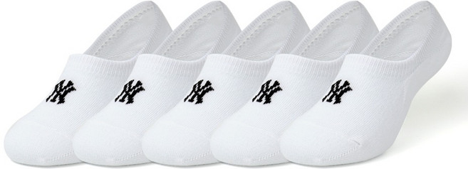 MLB키즈 아동용 베이직 덧신 5켤레 세트 MLB9101WH