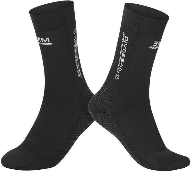 다이브앤세일 네오프렌 3mm 다이빙 양말, 혼합색상, L(260~270)