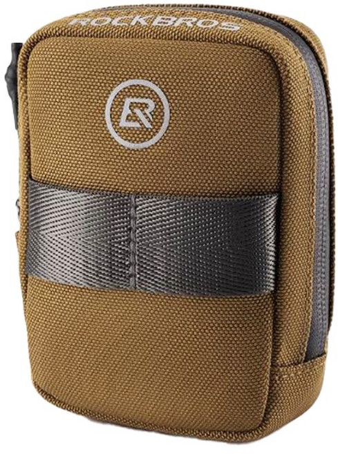 락브로스 컴팩트 자전거 안장 새들백 F006, 커피, 1개