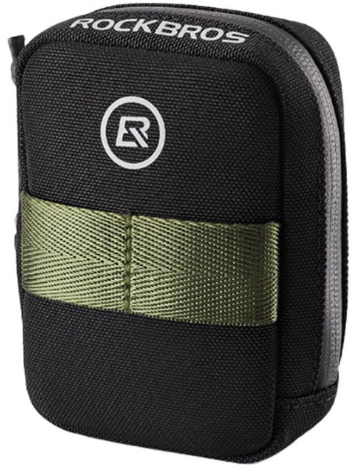 락브로스 컴팩트 자전거 안장 새들백 F006, 블랙, 1개