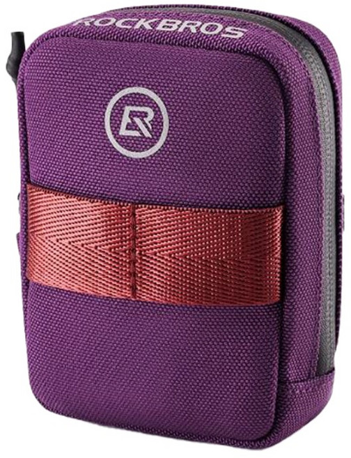 락브로스 컴팩트 자전거 안장 새들백 F006, 퍼플, 1개