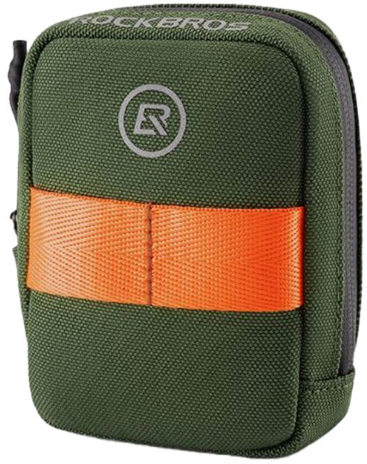 락브로스 컴팩트 자전거 안장 새들백 F006, 아미그린, 1개