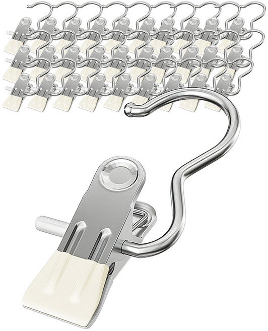 코살루 바지 외집게, 화이트, 30개