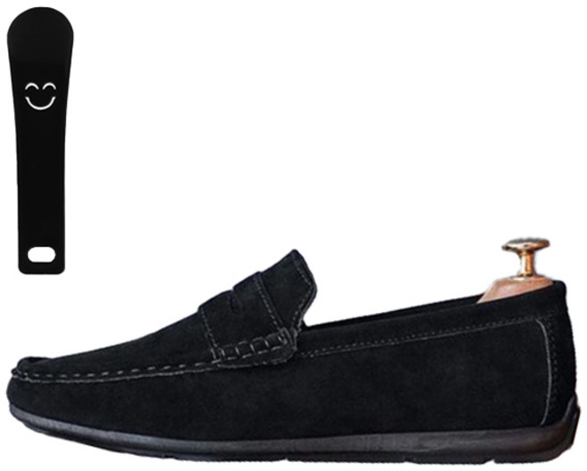 베이직스텝 남성용 베이직 클래식 스웨이드 로퍼 EA002