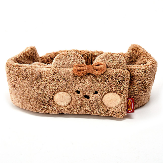 버터 올데이 버터곰 벨크로 세안밴드 FREE, 1개, 브라운