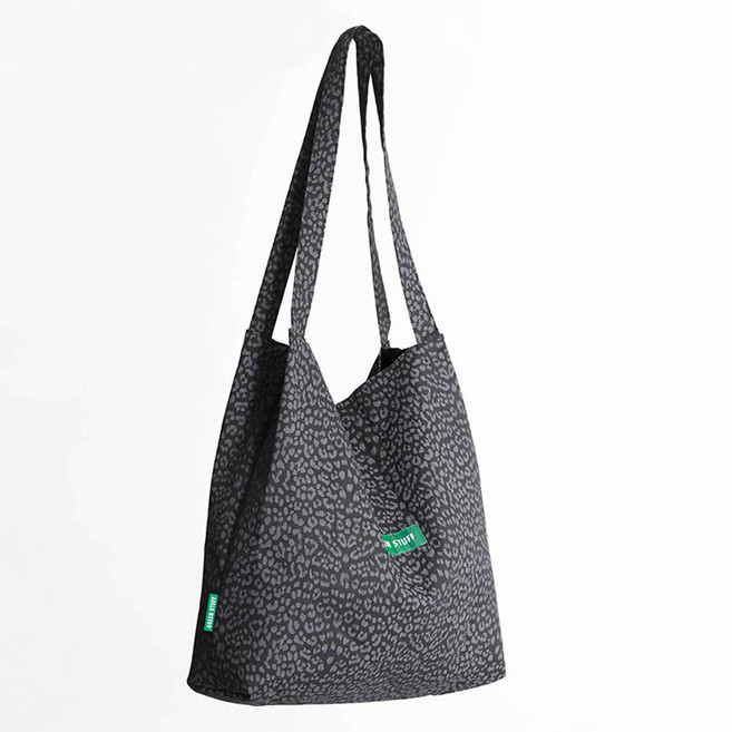 GREEN STUFF 率性寬鬆豹紋托特包 53