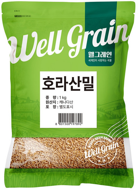 두보식품 웰그레인 캐나다산 호라산밀, 1개, 1kg
