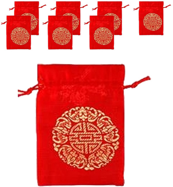 유니아트 복주머니, 빨강, 8개