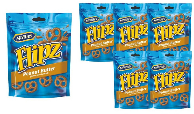 플립즈 피넛버터향 프레첼, 90g, 6개