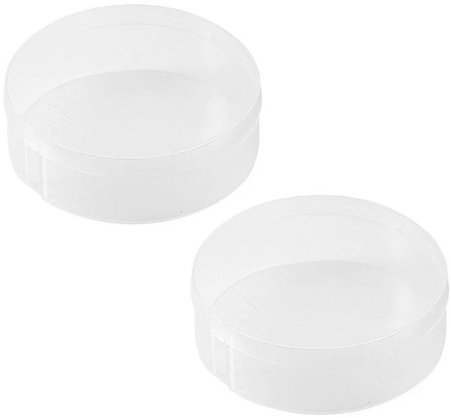 도도리치 튼튼한 에어퍼프 케이스 대형 원형, 2개, 투명 - 쿠팡