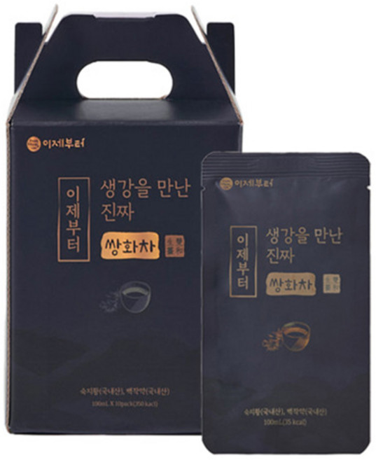 이제부터 생강을 만난 진짜 쌍화차, 1개, 10개입, 100ml