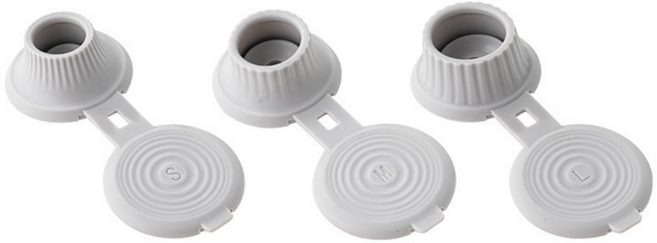 데일리픽 뉴 원형 알뜰 밀폐 거꾸로캡 3종 세트, 라이트그레이, 1세트