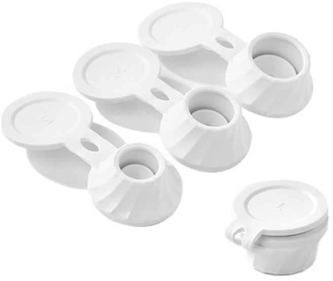 후딱 거꾸로캡 소프트 욕실용 S + M + L x 2p 세트, 화이트, 1세트