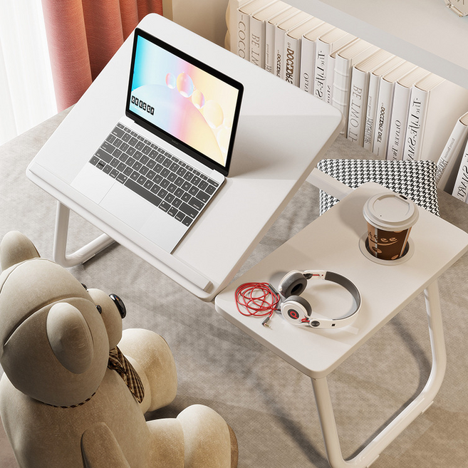 클라레인 고급스러운 멋진 베드 트레이 55 x 32 x 25 cm, 화이트