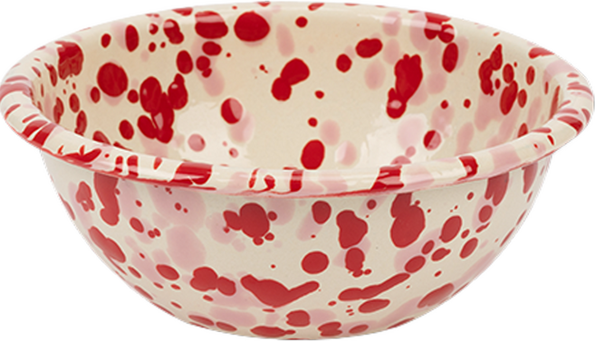 크로우캐년홈 스파클 시리얼 보울 SP17, 스칼렛레드 + 오어키드, 1개