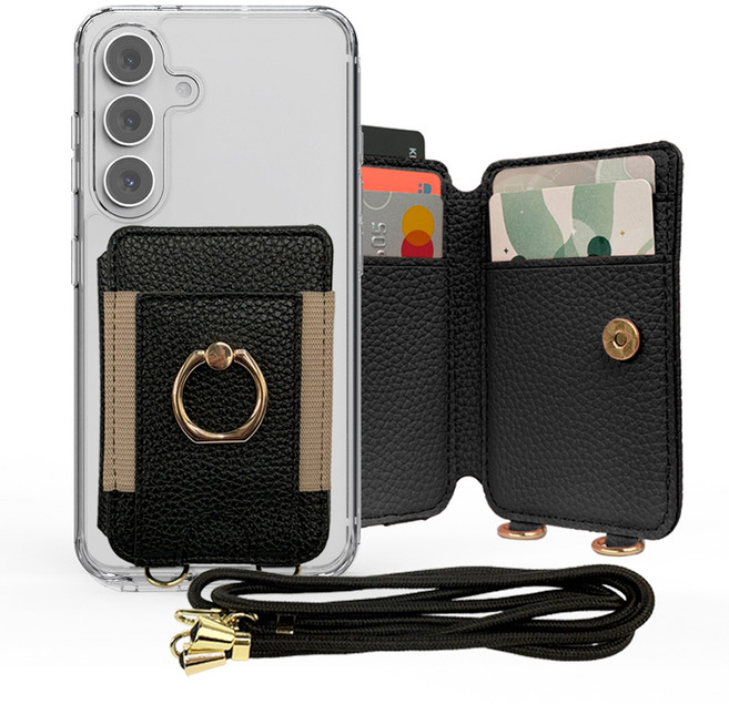 하이온 이지홀드 카드수납 투명 휴대폰 케이스