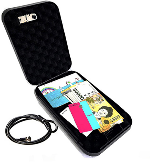 금고몰 휴대용 비밀 차량용 미니 금고 KJ-24(CAR), 블랙