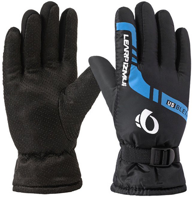 생활의 지혜 방한 방수 스키보드 장갑 양손 세트 A타입, 블루, 1세트