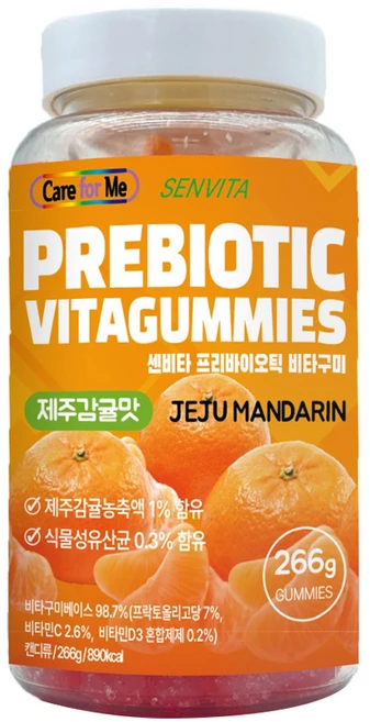 센비타 프리바이오틱 비타구미 유산균 266g, 1개, 70정 - 쿠팡