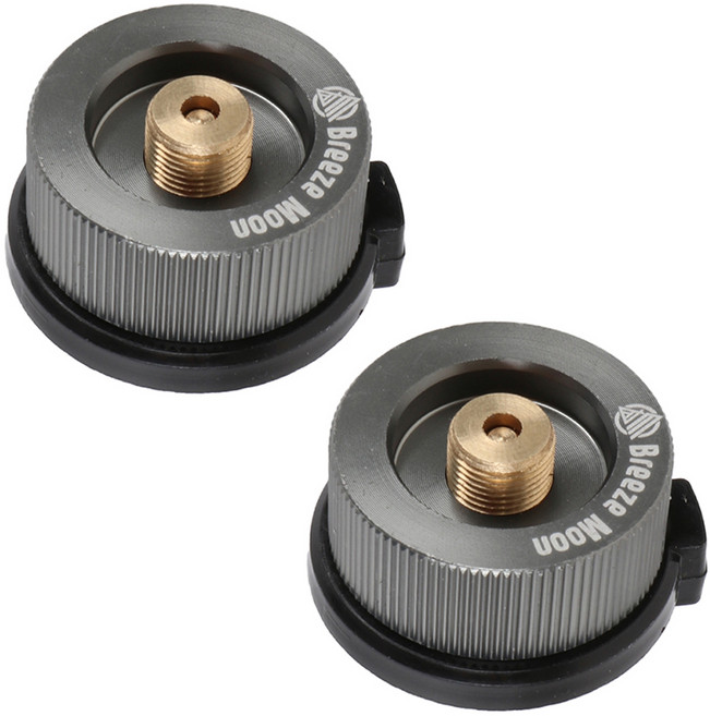 브리즈문 라운드 메탈 부탄가스 어댑터 일반형, 혼합색상, 2개