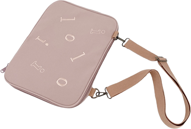 미소로운 크로스 손잡이 태블릿PC 노트북 가방 type2 + 크로스끈 세트, 인디핑크, 1세트