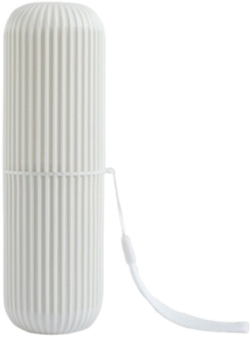 유니앳홈 깔끔 에티켓 휴대용 칫솔 케이스, 화이트, 1개