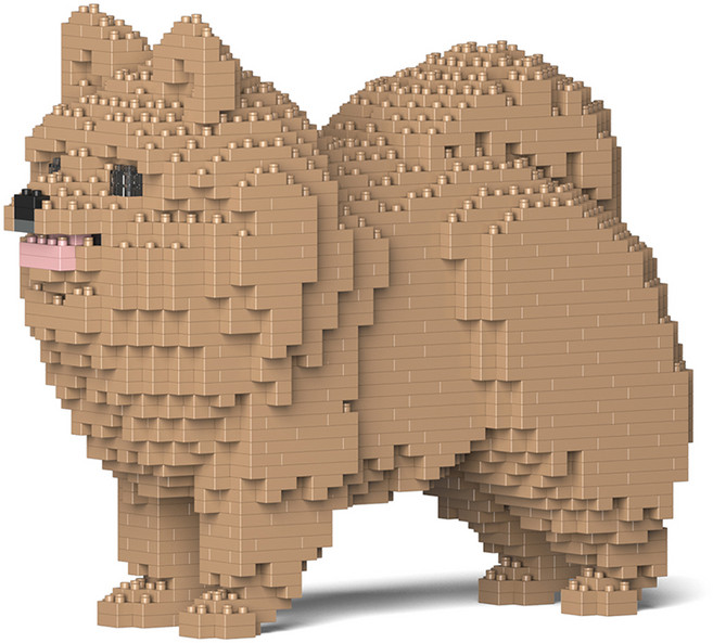 포메라니안 강아지 블럭 대형 M, 골드, 1개