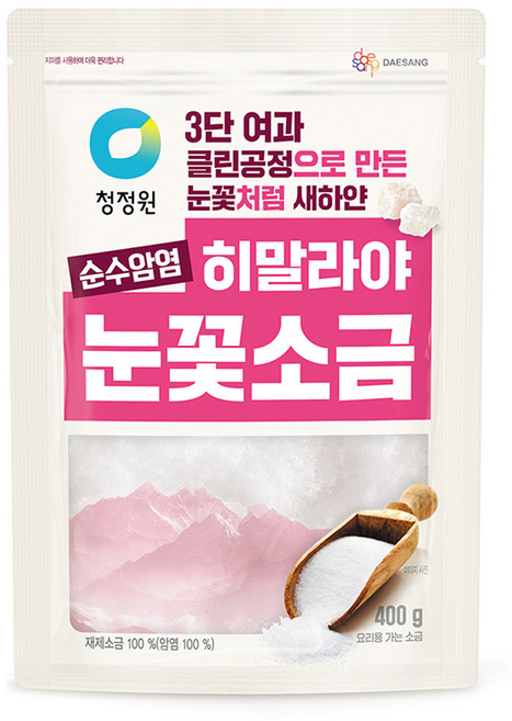 청정원 히말라야 눈꽃소금, 1개, 400g