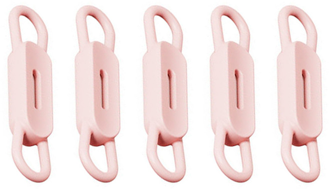 몰투유 자석 보드 냉장고 펜 홀더, 핑크, 5개