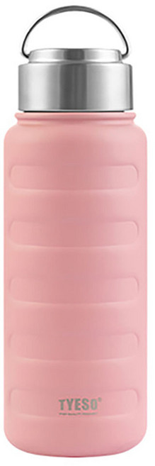 타이소 히키스 톨사이즈 스텐 보온병, 핑크, 1L, 1개
