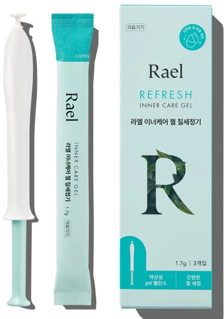 라엘 이너케어 젤 질세정기 3p, 1.7g, 1개 - 쿠팡