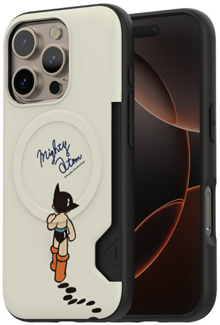 Astro Boy 原子小金剛 復古 MagSafe 可收納2張卡片 防撞手機殼