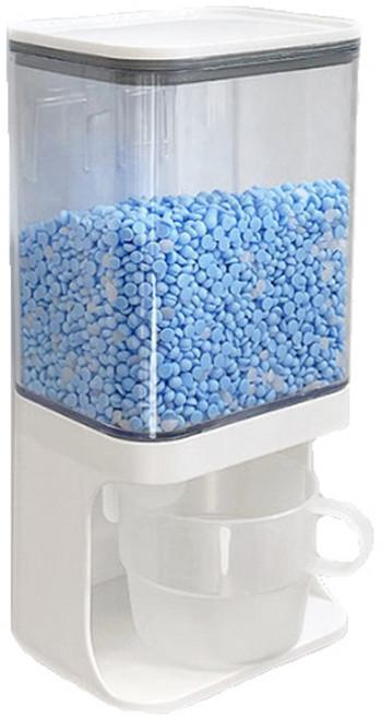 윈프라이스 월마운트 벽걸이 세제 디스펜서 1L, 화이트, 1개