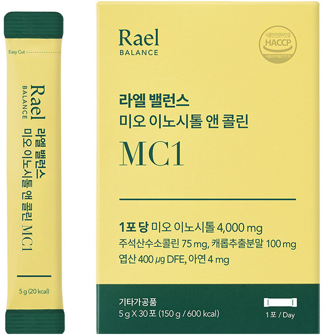 라엘밸런스 미오 이노시톨 앤 콜린 30p, 150g, 1개