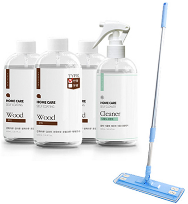 나노클린 마루코팅제 밀대 패키지 48평형 반광 세트, 1세트