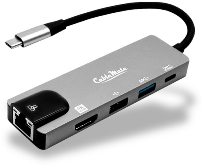 케이블메이트 5in1 USB C타입 멀티 허브 컨버터 CM-C5IN1, 1개