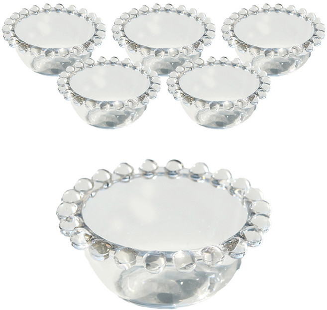 키친초이스 벨르디자인 미니 유리 소스볼 No 14, 투명, 6개