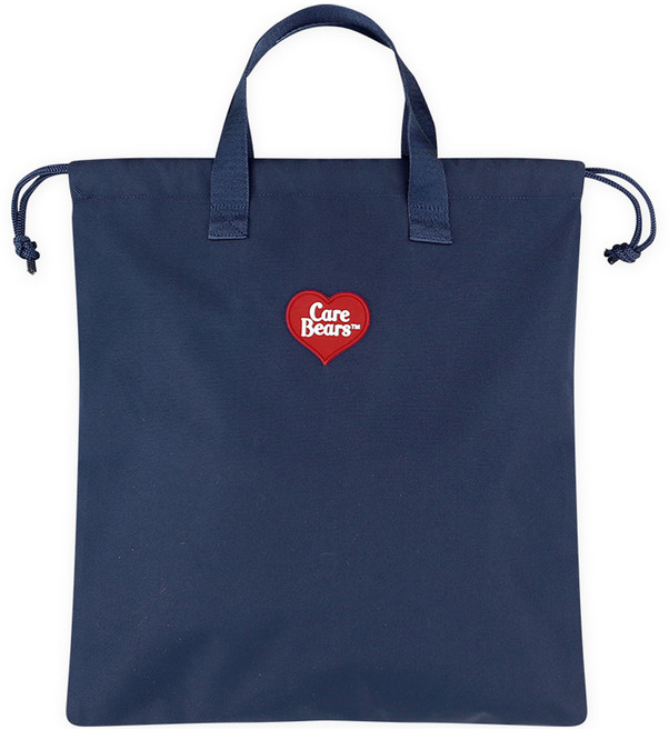 케어베어 아동용 하트로고 심플 신주머니 보조가방