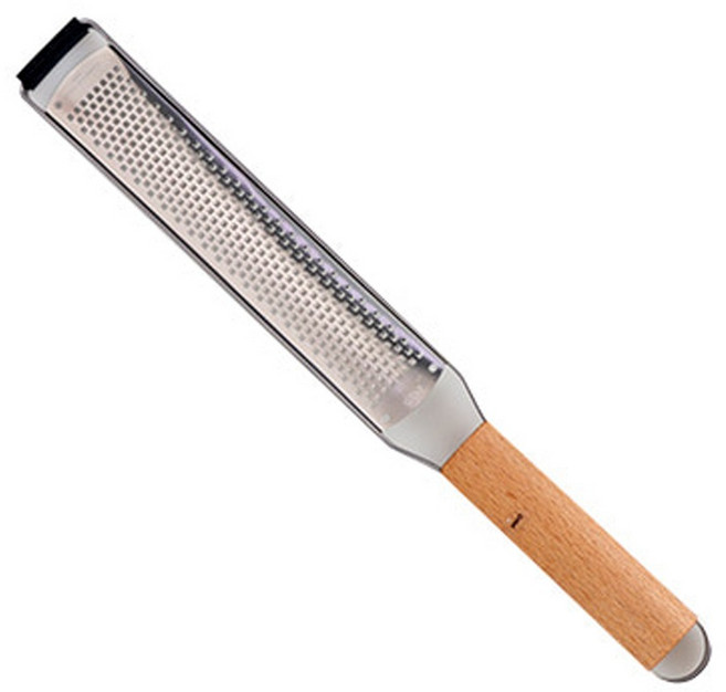 제우스 나무 손잡이 치즈 그레이터 일자 고은거, 1개