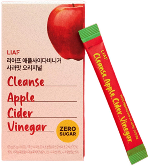 리아프 애플사이다비니거 사과맛 오리지널 10p, 50g, 1개