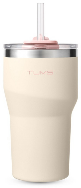 텀스 몬스터 T2.0 텀블러, 핑크화이트, 600ml, 1개