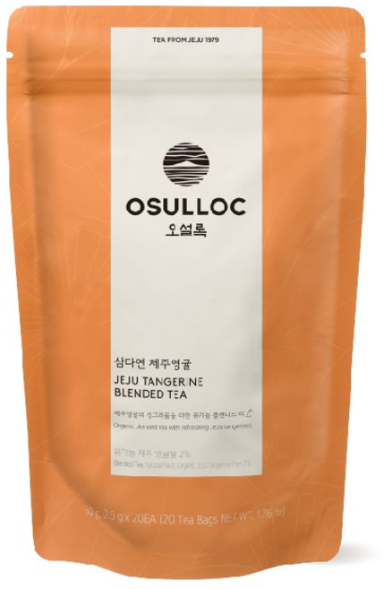 OSULLOC 濟州柑橘茶, 1.8g, 20入, 1袋