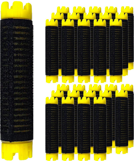 그레이거 뿌리펌 구르프 롯드 17mm, 30개, 블랙 + 옐로우