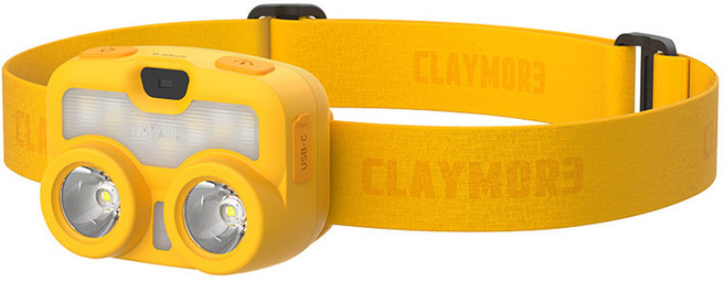 크레모아 헤디 3 등산 캠핑용 충전식 LED 헤드랜턴 CLC-500, 옐로우YE, 1개