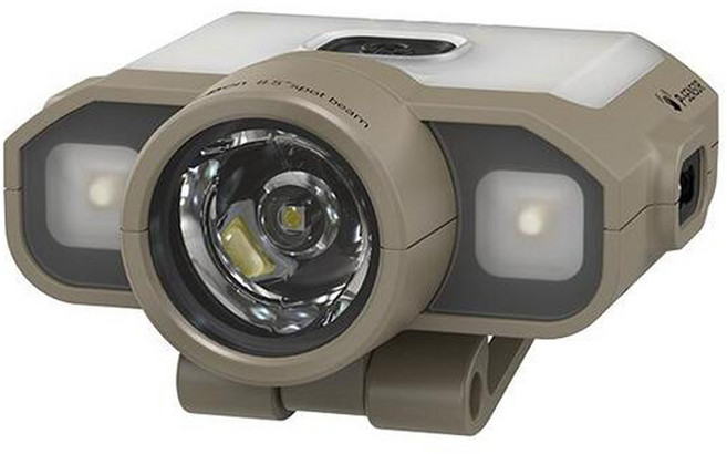 크레모아 캡라이트 캡온 LED UV 충전식 낚시 해루질 등산 헤드랜턴 120D CLPUV-120, Tan + 주광색, 1개