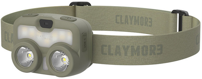 크레모아 헤디 3 충전식 LED 헤드랜턴, 카키, 1개