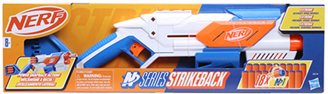 너프 엔시리즈 스트라이크백 장난감총, 혼합색상, 1개