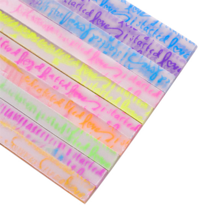 미소로운 이벤트 양면 별 종이접기 멀티페이퍼 야광 사랑기항하게 210p 세트, 1세트, 10색