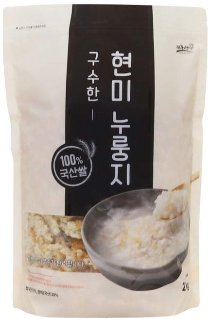 태광선식 구수한 현미 누룽지, 2kg, 1개